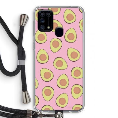 Dancing avocados: Samsung Galaxy M31 Transparant Hoesje met koord