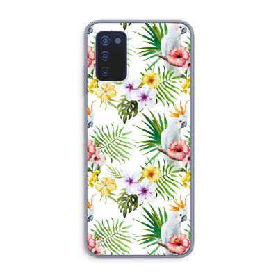Gele kuif: Samsung Galaxy A03s Transparant Hoesje