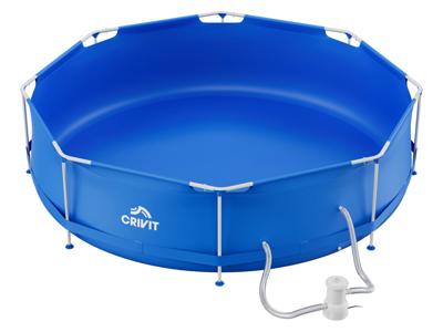 CRIVIT Zwembad met stalen frame Ø 300 x 76 cm