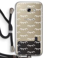 Wimpers: Samsung Galaxy A5 (2017) Transparant Hoesje met koord