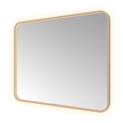 Hotbath &MORE Spiegel direct en indirect LED color changing spiegelverwarming met afstandsbediening Geborsteld koper PVD SSQ180BCP