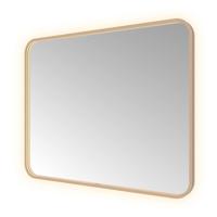 Hotbath &MORE Spiegel direct en indirect LED color changing spiegelverwarming met afstandsbediening Geborsteld koper PVD SSQ180BCP