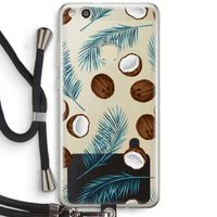 Kokosnoot roze: Huawei Ascend P10 Lite Transparant Hoesje met koord