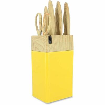 Messen Set Menastyl Geel Polypropyleen 6 Onderdelen (6 Stuks)