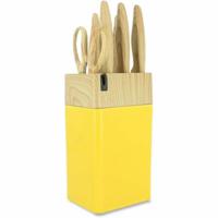 Messen Set Menastyl Geel Polypropyleen 6 Onderdelen (6 Stuks)