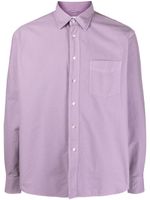 ASPESI chemise en coton à manches longues - Violet - thumbnail