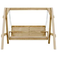 The Living Store Schommelbank Tuin - 205 x 150 x 157 cm - Hout - Naturel