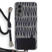 Marrakech Zigzag: OnePlus Nord 2 5G Transparant Hoesje met koord