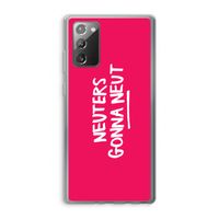 Neuters (roze): Samsung Galaxy Note 20 / Note 20 5G Transparant Hoesje Neuters (roze): Samsung Galaxy Note 20 / Note 20 5G Transparant Hoesje