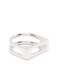 Tom Wood bague Single Cage - Argent