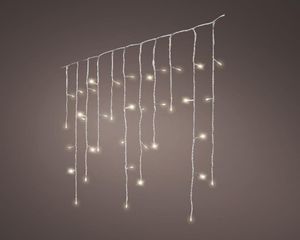 Led fonkel icicleverlichting 480 lampjes transparant snoer