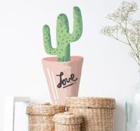 Muursticker cactus love Muursticker cactus love