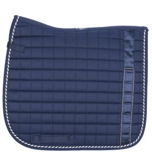 Qhp Chique zadeldek donkerblauw maat:vs full