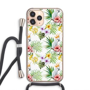 Gele kuif: iPhone 11 Pro Transparant Hoesje met koord