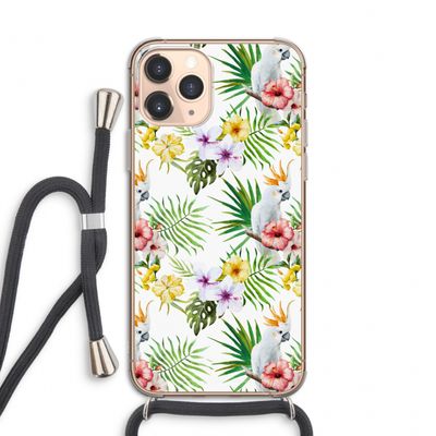 Gele kuif: iPhone 11 Pro Transparant Hoesje met koord
