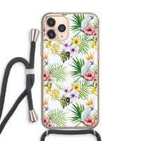 Gele kuif: iPhone 11 Pro Transparant Hoesje met koord