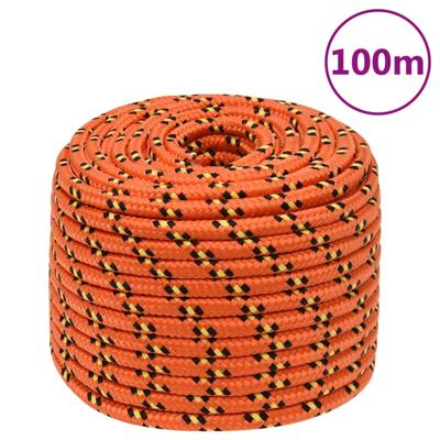 Boottouw 12 mm 100 m polypropyleen oranje