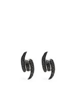 Stephen Webster boucles d'oreilles Forget Me Knot en or blanc 18ct pavées de diamants - Argent