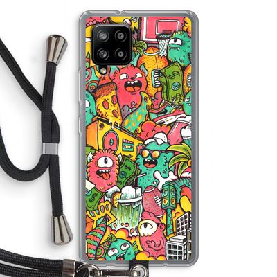 Vexx City: Samsung Galaxy A42 5G Transparant Hoesje met koord