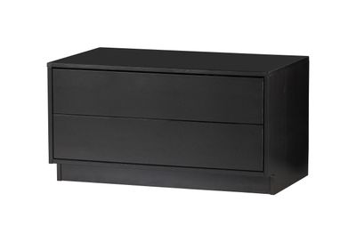 WOOOD TV-meubel 'Finca' Mat zwart, 75cm