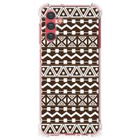 Samsung Galaxy A13 5G | A04s Doorzichtige Silicone Hoesje Aztec Brown