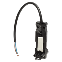 Aansluitsnoer male 2x0.75mm² 50cm zwart ADELS met Tstuk