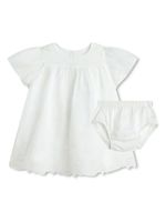 Chloé Kids ensemble robe-short en coton biologique - Blanc - thumbnail