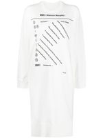 MM6 Maison Margiela robe-sweat à logo imprimé - Blanc