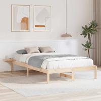 Bedframe met nachttafels Bruin 140 x 190 cm Bruin Bedframe met nachttafels Bruin 140 x 190 cm Bruin