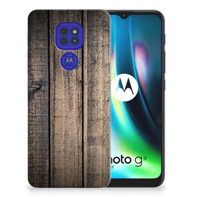 Motorola Moto G9 Play | E7 Plus | Bumper Hoesje | Steigerhout