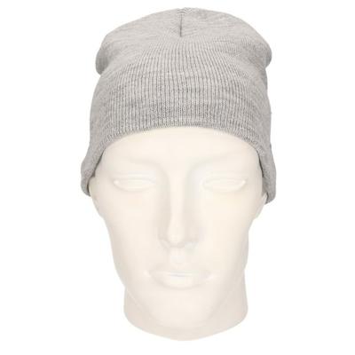 Myrtle Beach Beanie wintermuts - lichtgrijs - voor volwassenen - Acryl - dubbel laags