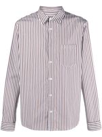 A.P.C. chemise en coton Clément à rayures - Blanc