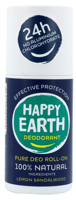 Happy Earth 100% Natural Deo Roll-On Lemon Sandalwood