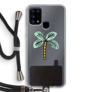 Palmboom: Samsung Galaxy M31 Transparant Hoesje met koord