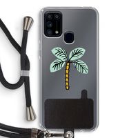 Palmboom: Samsung Galaxy M31 Transparant Hoesje met koord