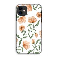 Peachy flowers: iPhone 11 Tough Case