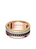 Boucheron petite bague Quatre Classique en or, or blanc, or rose 18ct serties de diamants - thumbnail