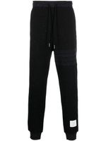 Thom Browne pantalon de jogging en maille - Noir - thumbnail