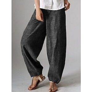 Dames Broeken Harembroek Volledige lengte Modieus Streetwear Buiten Straat Grijs Leger Groen S M Herfst Winter Lightinthebox