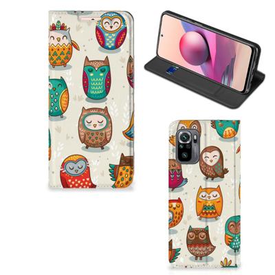 Xiaomi Redmi Note 10 4G | 10S | Poco M5s | Hoesje maken | Vrolijke Uilen