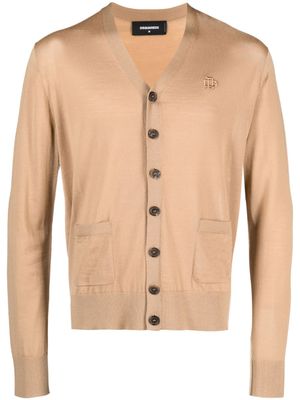 DSQUARED2 cardigan en laine vierge - Tons neutres