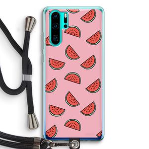 Watermeloen: Huawei P30 Pro Transparant Hoesje met koord