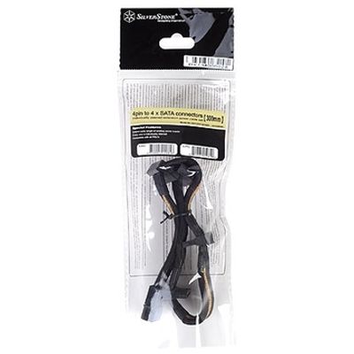 Adapter 4-Pin Molex > 4x 15-Pin SATA 30cm Adapter