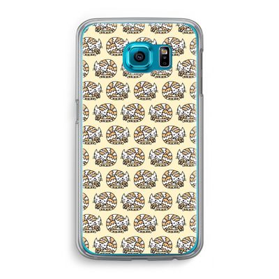 Slapende poes: Samsung Galaxy S6 Transparant Hoesje