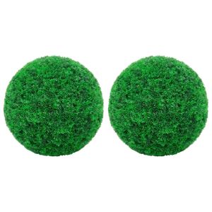 VidaXL Kunstbuxusbollen 2 st 27 cm