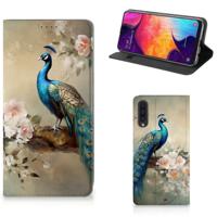 Smartphone hoesje voor Samsung Galaxy A50 Vintage Pauwen
