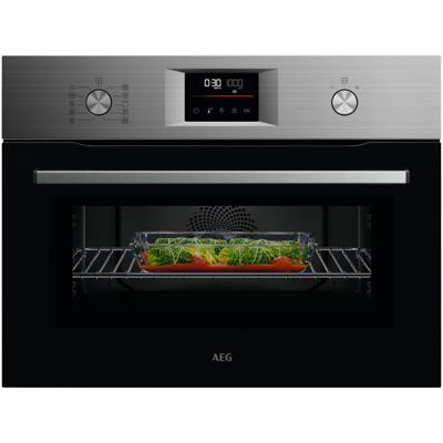 AEGTK6NK40FM Inbouw oven met magnetron Grijs