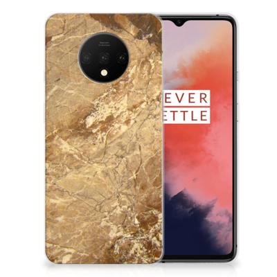 OnePlus 7T | TPU | Siliconen hoesje | Marmer Creme