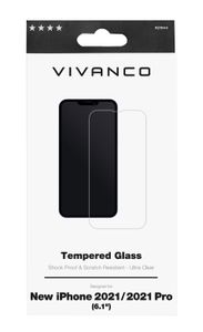 Vivanco 2D Screenprotector (glas) iPhone 13, iPhone 13 Pro 1 stuk(s) 2DGLASVVIPH2021/2021P