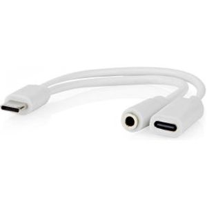 USB-C© Adapter | USB 2.0 | USB-C© Male | USB-C© Female / 3,5 mm Female | 0.10 m | Rond | Verni